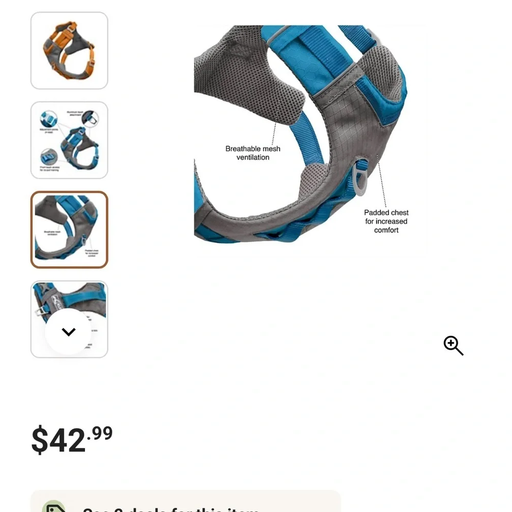 NWOT Kurgo Journey Air Dog Harness